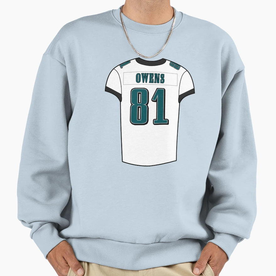 Terrell Owens Away Jersey Sweatshirt - Trendy Graphic for Adults - T-Shirt, Sweatshirt, Hoodie