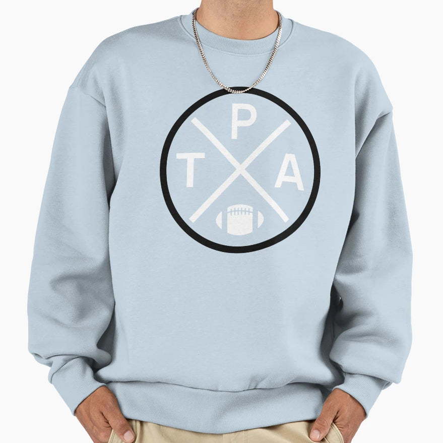 Tampa Bay Football Emblem Tpa Sweatshirt - Aesthetic Graphic Men Women - T-Shirt, Sweatshirt, Hoodie