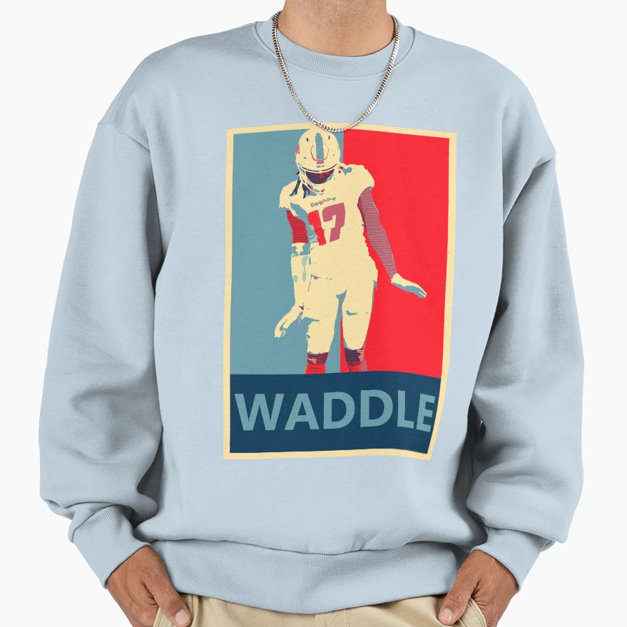 Jaylen Waddle Waddle Dance Sweatshirt - Unique Graphic Men Women - T-Shirt, Sweatshirt, Hoodie
