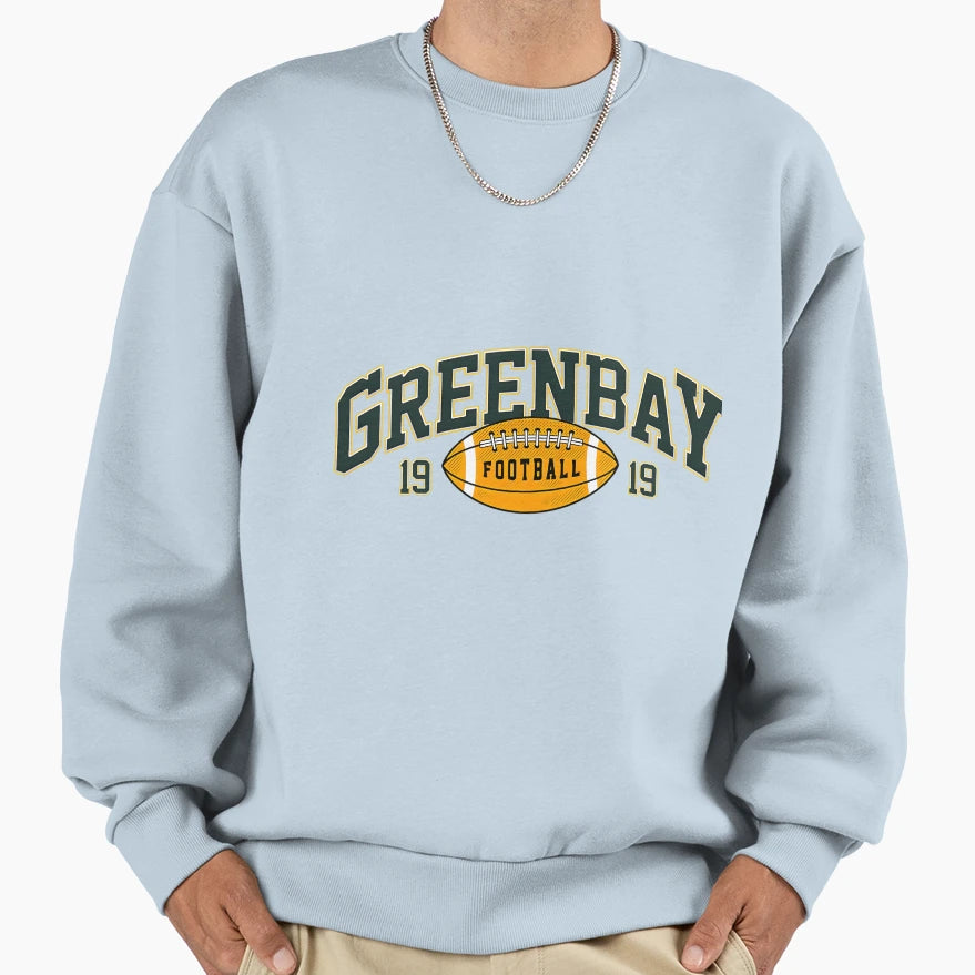 Green Bay Football Varsity Sweatshirt - Aesthetic Graphic Unisex - T-Shirt, Sweatshirt, Hoodie
