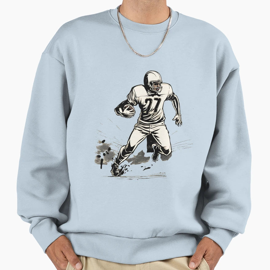 Football Sweatshirt - Casual Everyday Wear Men Women - T-Shirt, Sweatshirt, Hoodie
