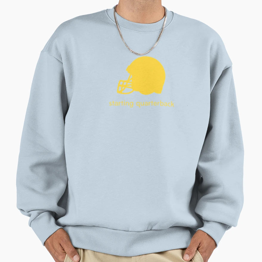 Starting Quarterback Sweatshirt - Casual Everyday Wear for Adults - T-Shirt, Sweatshirt, Hoodie
