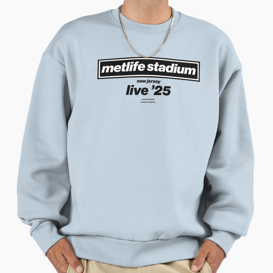 Oasis Live 25 Tour Metlife Sweatshirt - Streetwear Style for Adults - T-Shirt, Sweatshirt, Hoodie