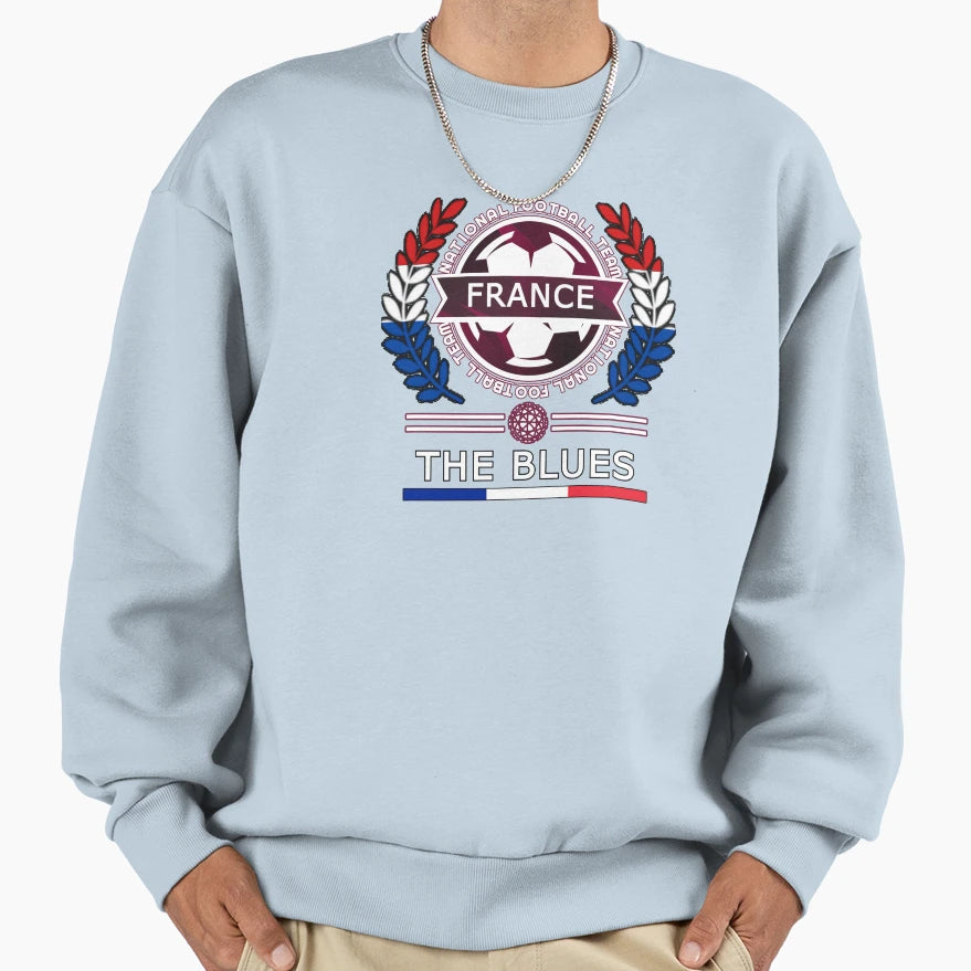 France New Football Supporters And Sweatshirt - Custom Art Print Unisex - T-Shirt, Sweatshirt, Hoodie