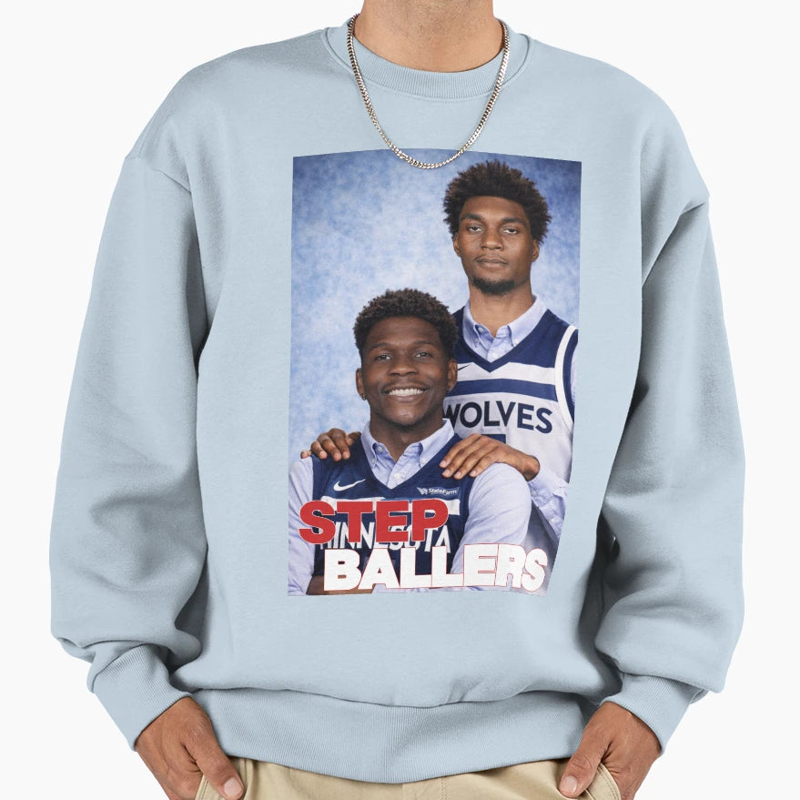 Step Ballers Anthony Edwards Sweatshirt - Fun Novelty Design Men Women - T-Shirt, Sweatshirt, Hoodie