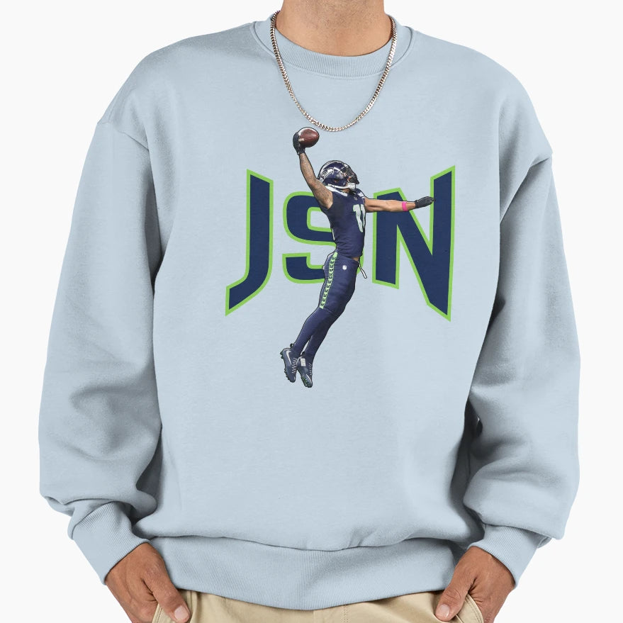 Jaxon Smith Njigba Dunk Sweatshirt - Minimalist Print Unisex - T-Shirt, Sweatshirt, Hoodie