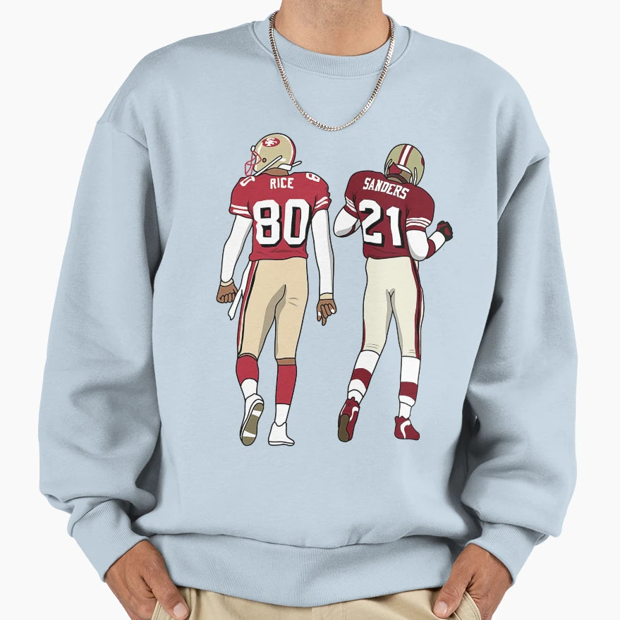 Deion Sanders Jerry Rice Sweatshirt - Aesthetic Graphic Unisex - T-Shirt, Sweatshirt, Hoodie