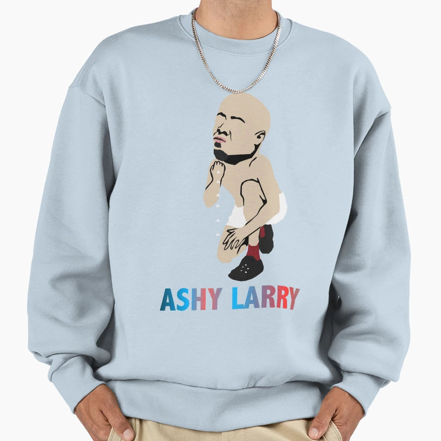 Ashy Larry Illustration Sweatshirt - Graphic Print Men Women - T-Shirt, Sweatshirt, Hoodie