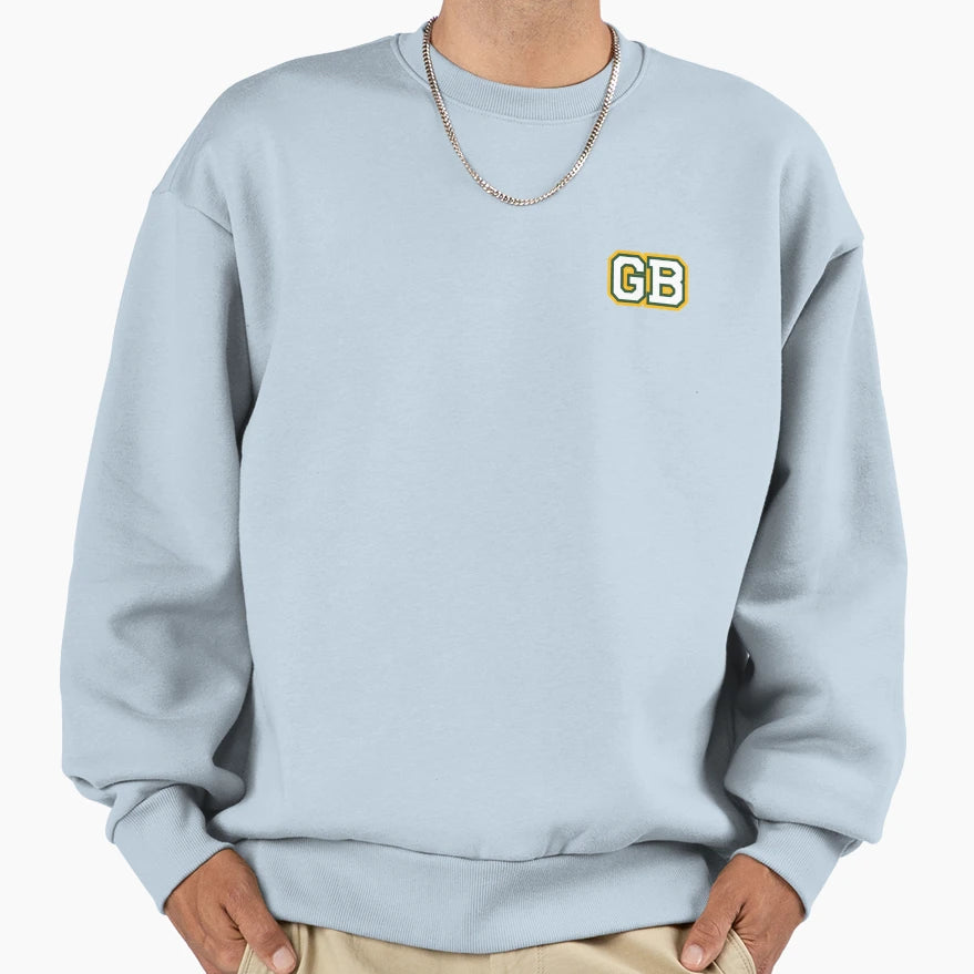 Gb Yellow Background Sweatshirt - Minimalist Print Unisex - T-Shirt, Sweatshirt, Hoodie
