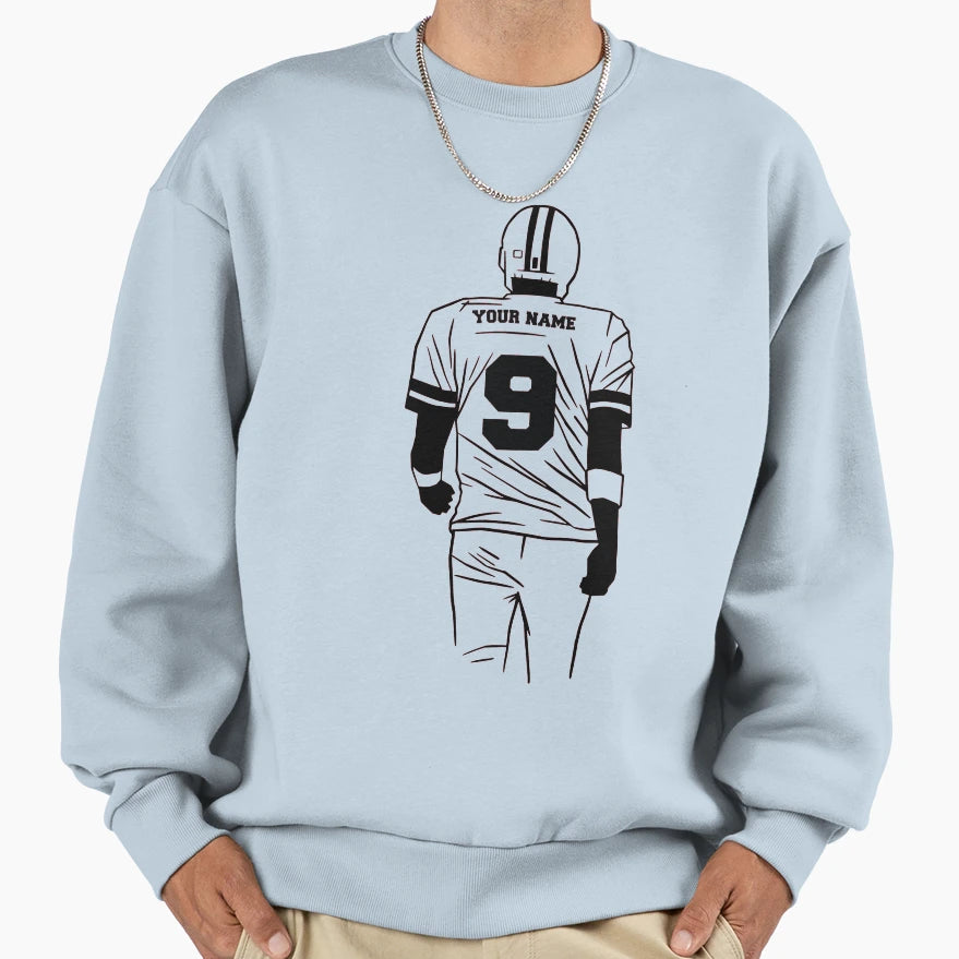 American Football Editable Sweatshirt - Streetwear Style Men Women - T-Shirt, Sweatshirt, Hoodie
