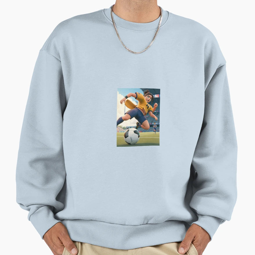 Art Football Capturing Moments Pitch Sweatshirt - Trendy Graphic Unisex - T-Shirt, Sweatshirt, Hoodie