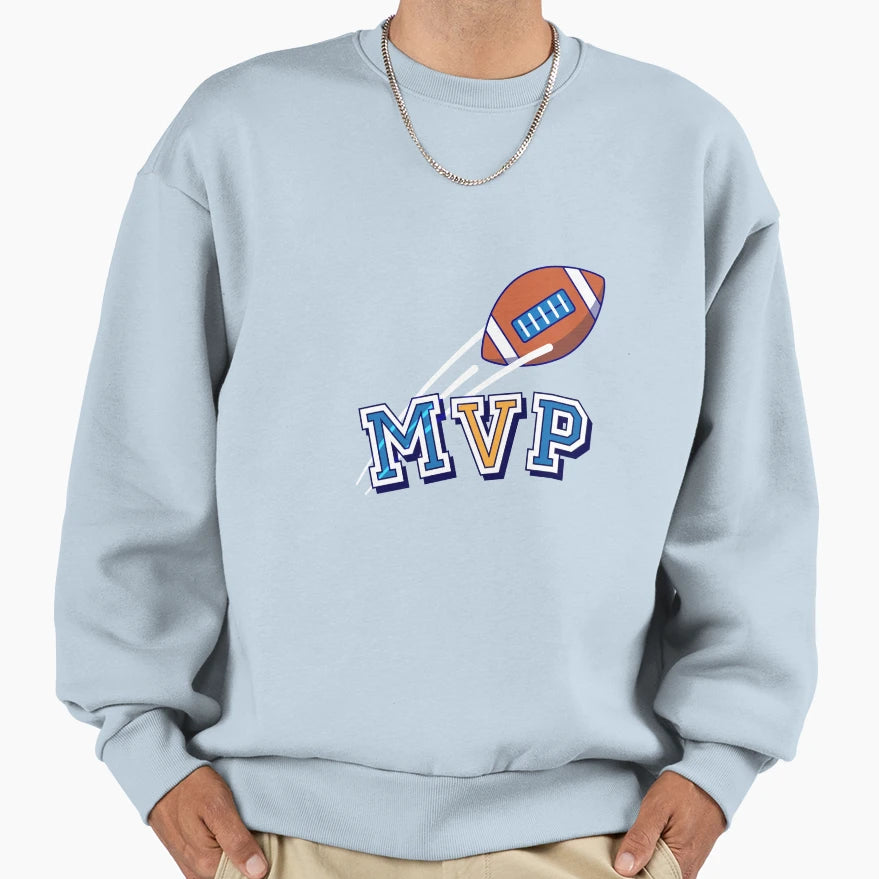 Mvp American Football Player Sweatshirt - Fun Novelty Design for Adults - T-Shirt, Sweatshirt, Hoodie