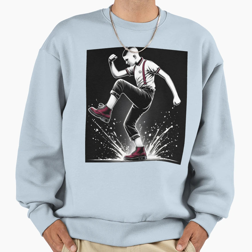 Dancing Skinhead Ska Sweatshirt - Unique Graphic Unisex - T-Shirt, Sweatshirt, Hoodie