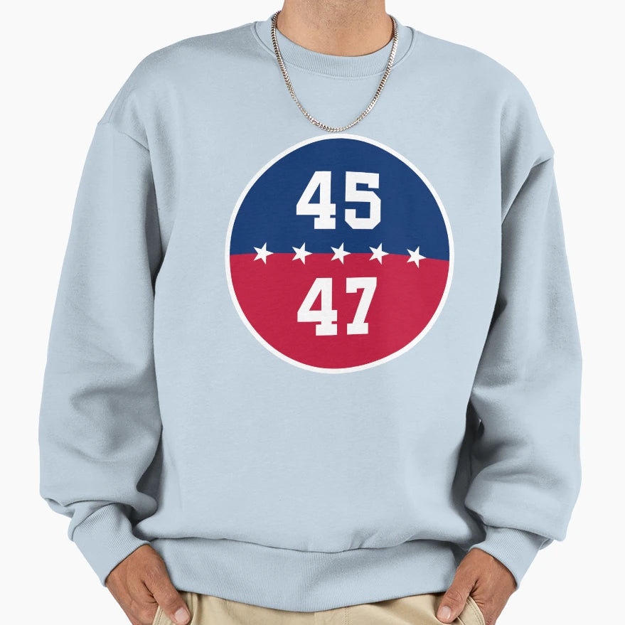 Trump 45 47 Usa Sweatshirt - Fun Novelty Design Unisex - T-Shirt, Sweatshirt, Hoodie