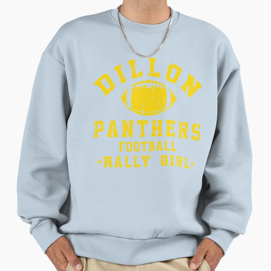 Dillon Panthers Football Rally Sweatshirt - Casual Everyday Wear Men Women - T-Shirt, Sweatshirt, Hoodie