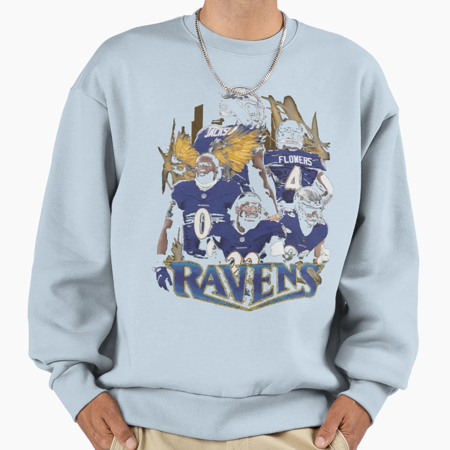 Art Baltimore Ravens Sweatshirt - Fun Novelty Design Unisex - T-Shirt, Sweatshirt, Hoodie