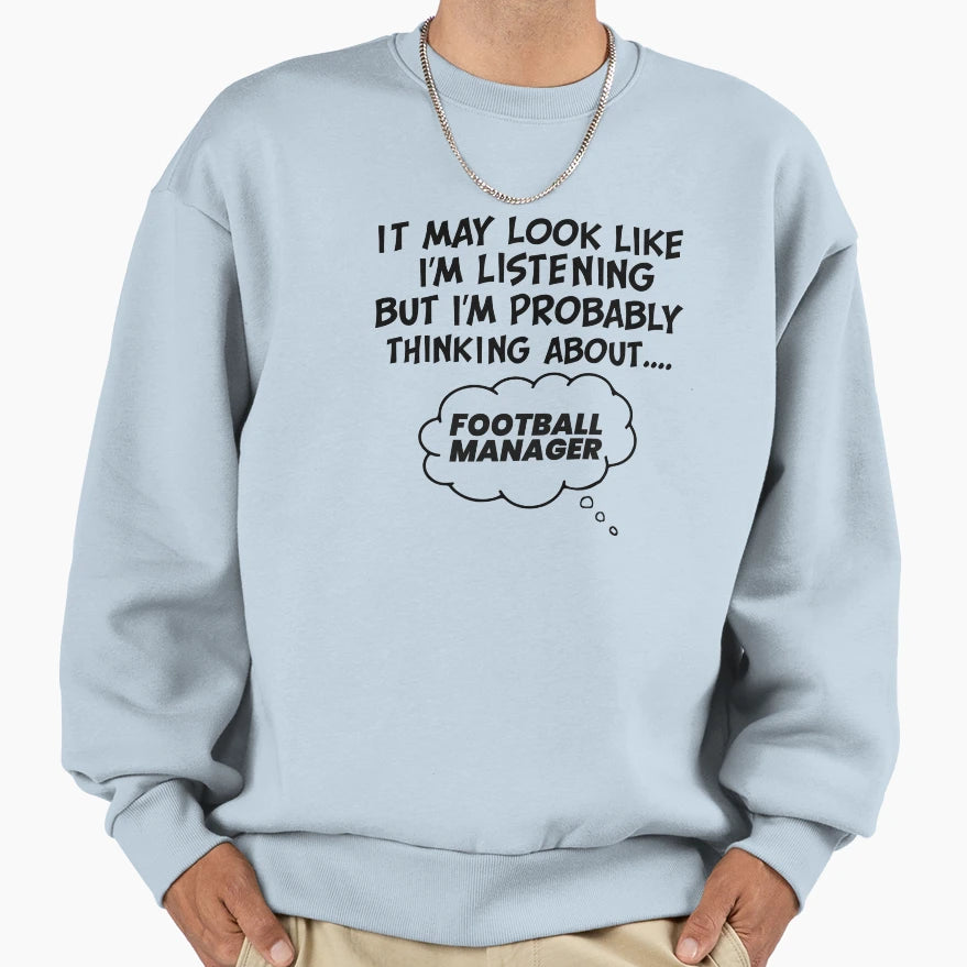 Football Manager Fm Championship Sweatshirt - Custom Art Print Men Women - T-Shirt, Sweatshirt, Hoodie