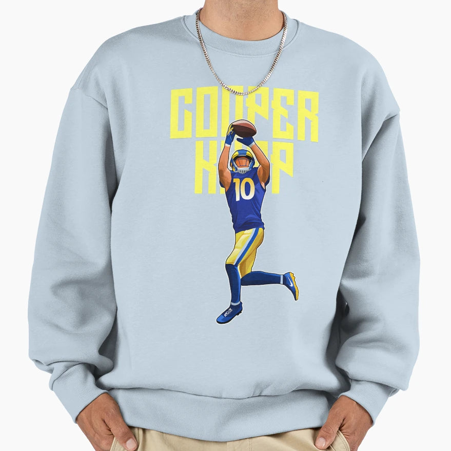 Cooper Kupp Catch Ball 10 Bold Sweatshirt - Custom Art Print Men Women - T-Shirt, Sweatshirt, Hoodie