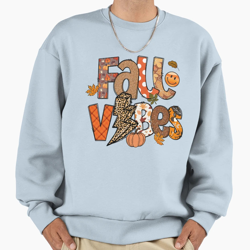 Fall Vibes Sweatshirt - Unique Graphic Unisex - T-Shirt, Sweatshirt, Hoodie