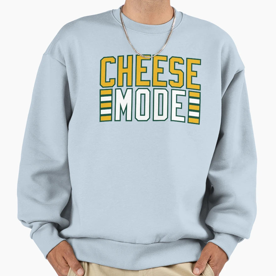 Green Bay Packers Cheese Mode Sweatshirt - Custom Art Print Unisex - T-Shirt, Sweatshirt, Hoodie