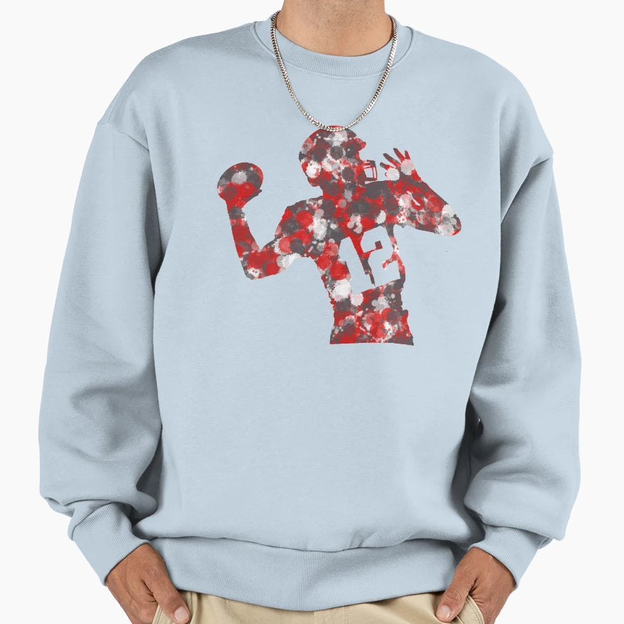 Splatter Brady Sweatshirt - Trendy Graphic Unisex - T-Shirt, Sweatshirt, Hoodie