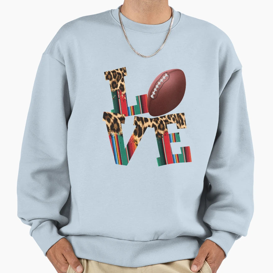 Love American Football Sweatshirt - Unique Graphic Unisex - T-Shirt, Sweatshirt, Hoodie