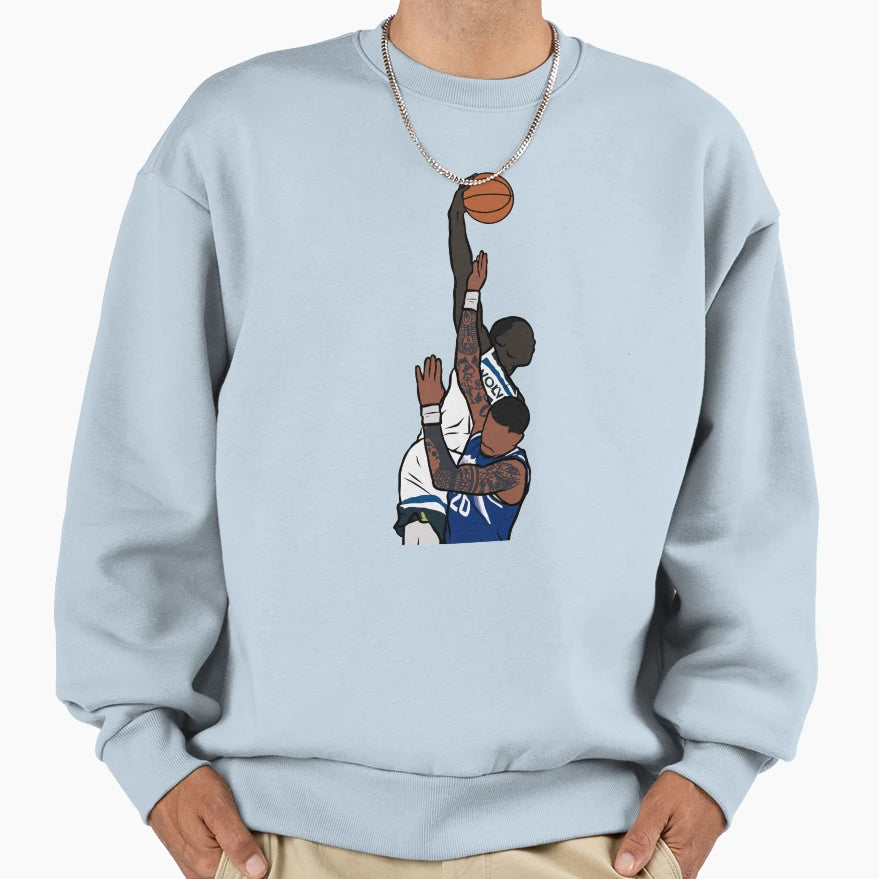 Anthony Edwards Dunks John Collins 2 Sweatshirt - Fun Novelty Design Unisex - T-Shirt, Sweatshirt, Hoodie
