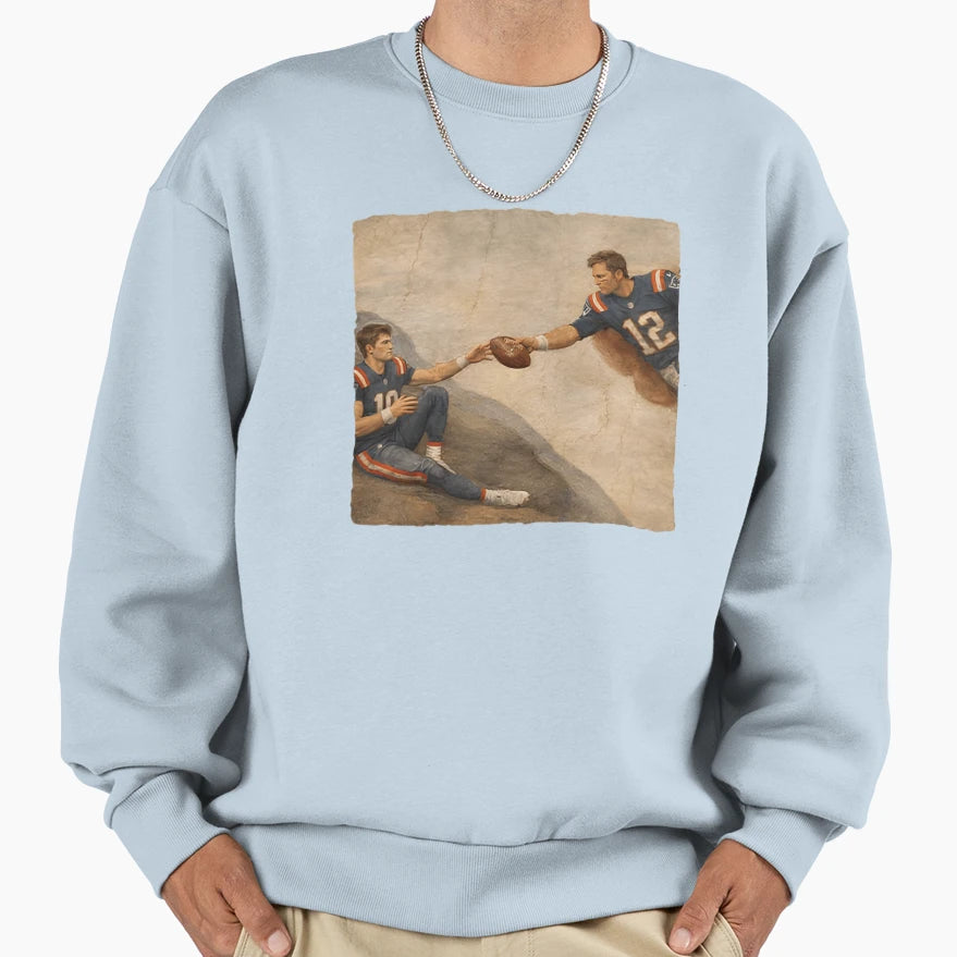 Funny New England Qb Brady And Maye Sweatshirt - Unique Graphic for Adults - T-Shirt, Sweatshirt, Hoodie