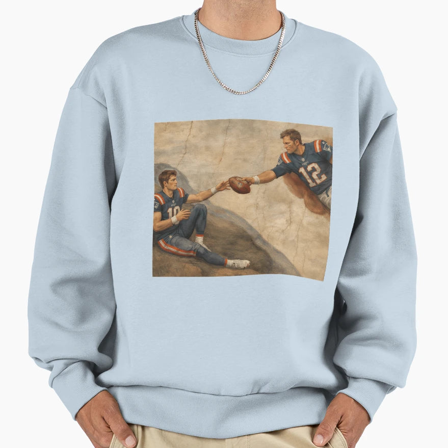 Creation TB And Drake Maye Sweatshirt - Casual Everyday Wear for Adults - T-Shirt, Sweatshirt, Hoodie