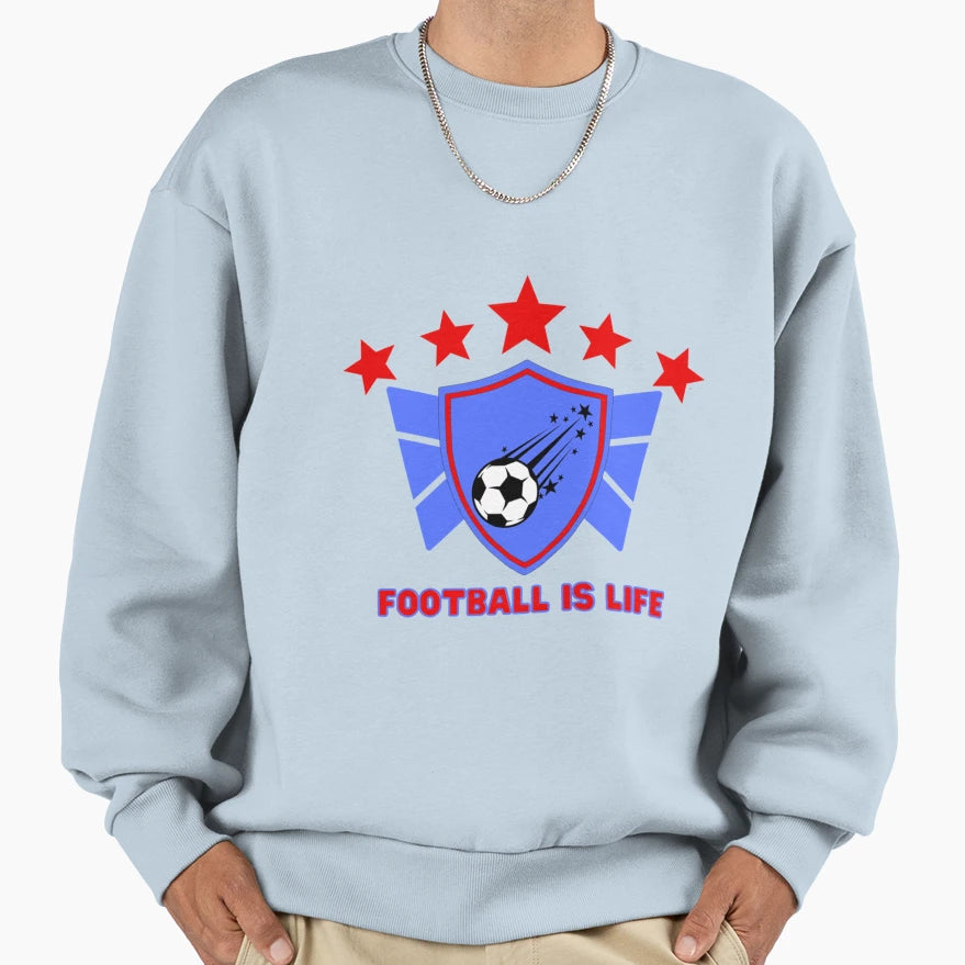 Football Is Life Coach Lasso Sweatshirt - Unique Graphic Unisex - T-Shirt, Sweatshirt, Hoodie