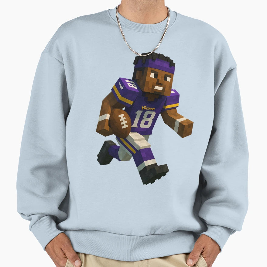 Blocky Jefferson Sweatshirt - Casual Everyday Wear Unisex - T-Shirt, Sweatshirt, Hoodie