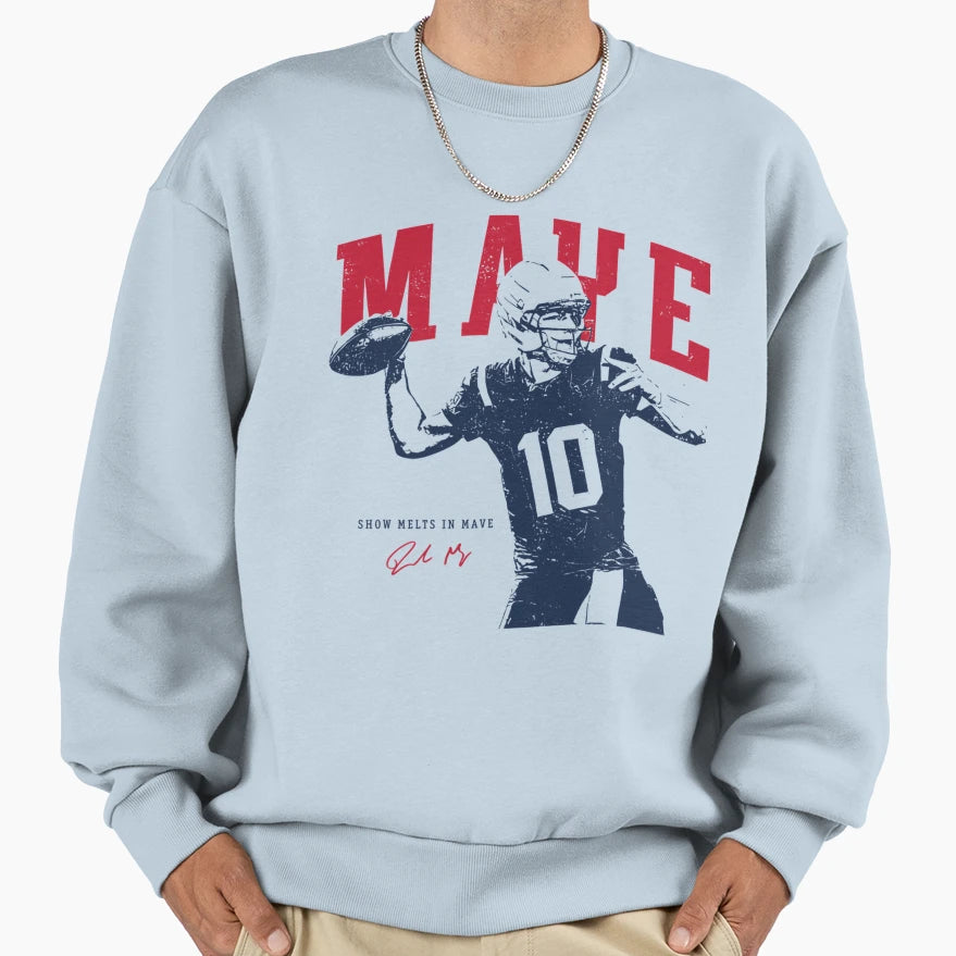 Drake Maye Game Day Sweatshirt - Aesthetic Graphic Men Women - T-Shirt, Sweatshirt, Hoodie