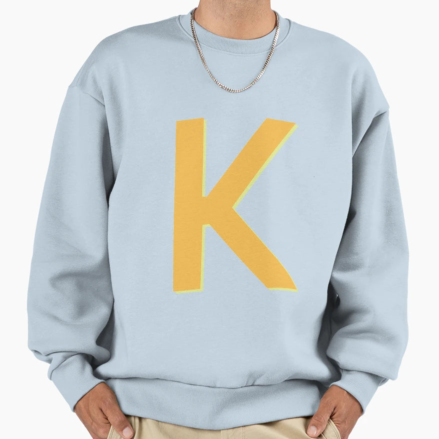 Letter K Alphabet K Sweatshirt - Unique Graphic Men Women - T-Shirt, Sweatshirt, Hoodie