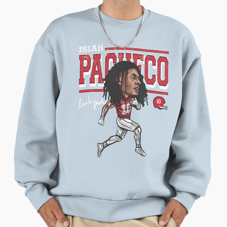 Isiah Pacheco Kansas City Sweatshirt - Minimalist Print for Adults - T-Shirt, Sweatshirt, Hoodie