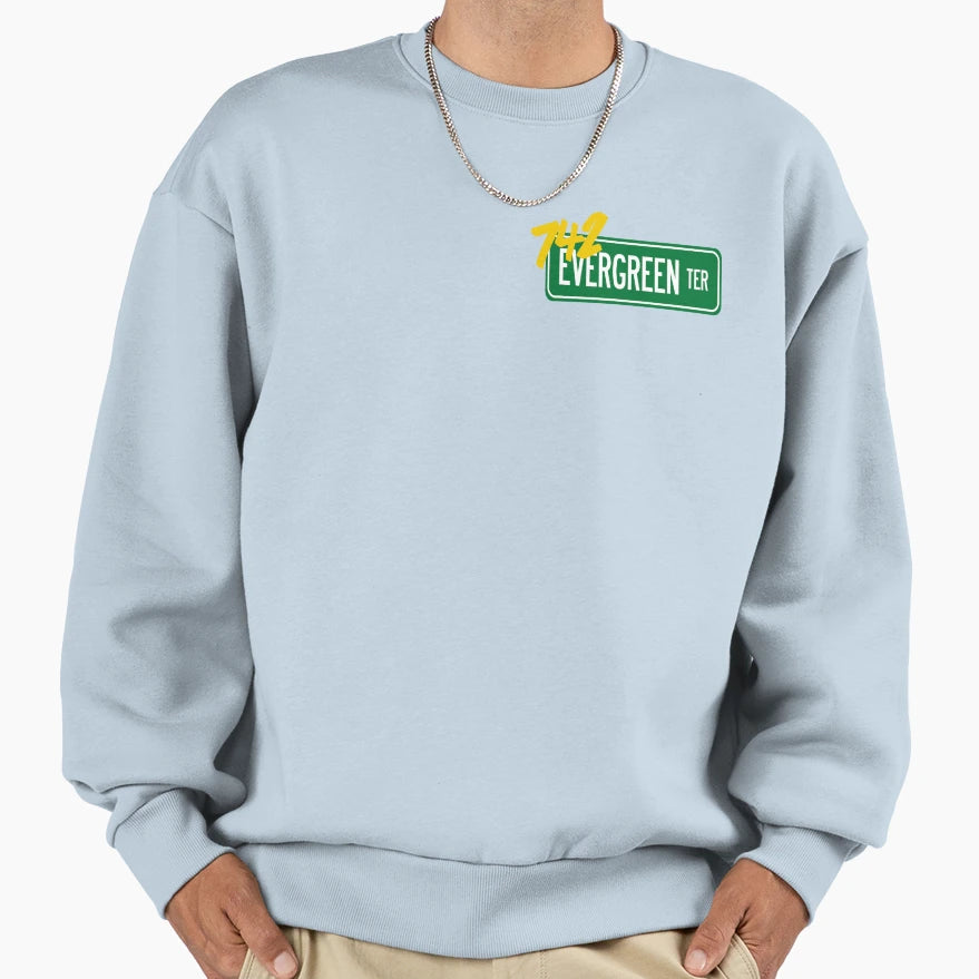 742 Evergreen Terrace Sweatshirt - Trendy Graphic Men Women - T-Shirt, Sweatshirt, Hoodie