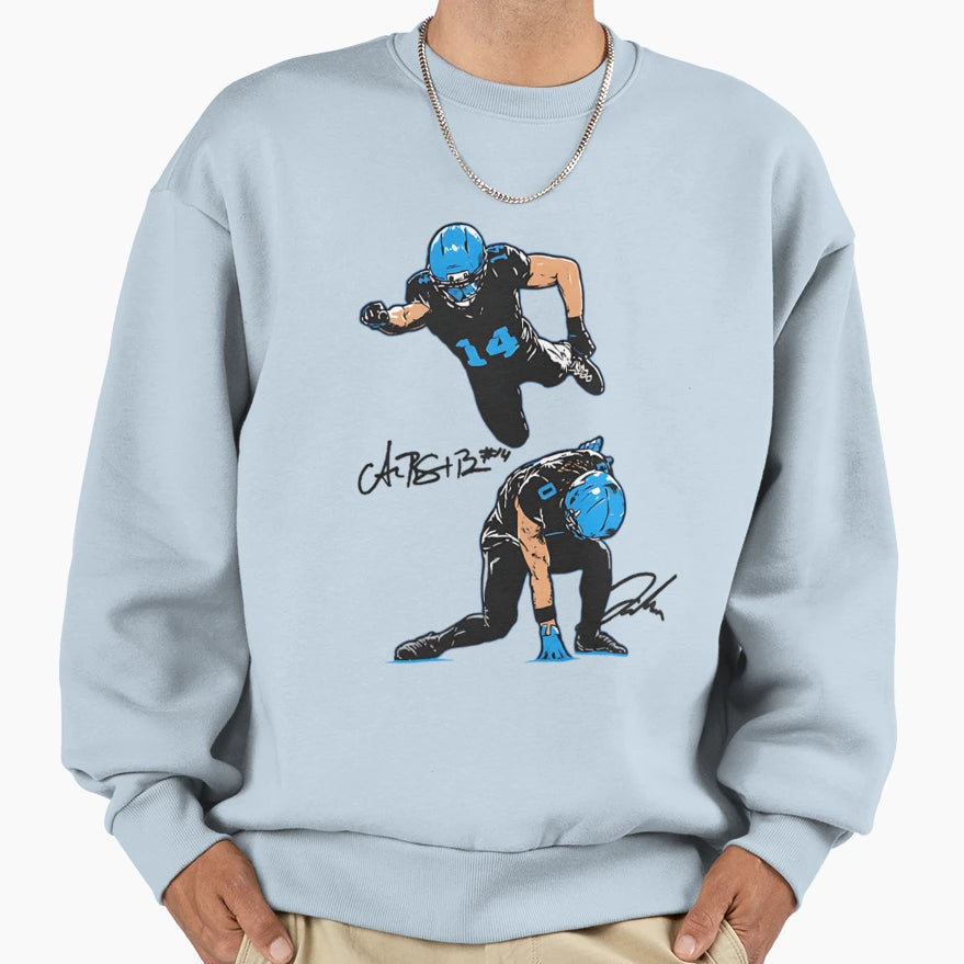 JG And Amon Ra St Brown Sweatshirt - Custom Art Print Unisex - T-Shirt, Sweatshirt, Hoodie