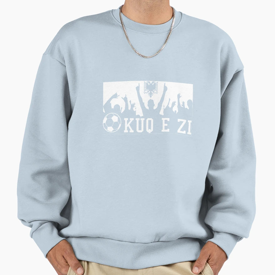Albania Kuq E Zi Sweatshirt - Trendy Graphic Unisex - T-Shirt, Sweatshirt, Hoodie