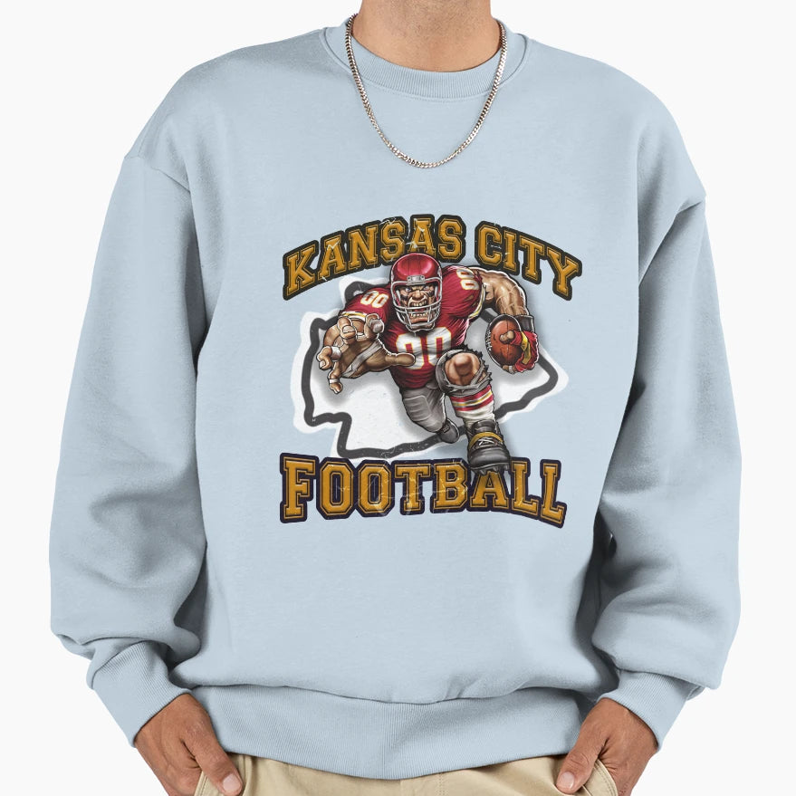Kansas City Football Sweatshirt - Graphic Print for Adults - T-Shirt, Sweatshirt, Hoodie