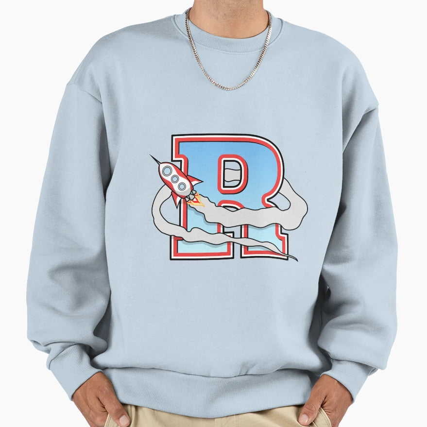 Alphabet Letter R Sweatshirt - Streetwear Style Unisex - T-Shirt, Sweatshirt, Hoodie