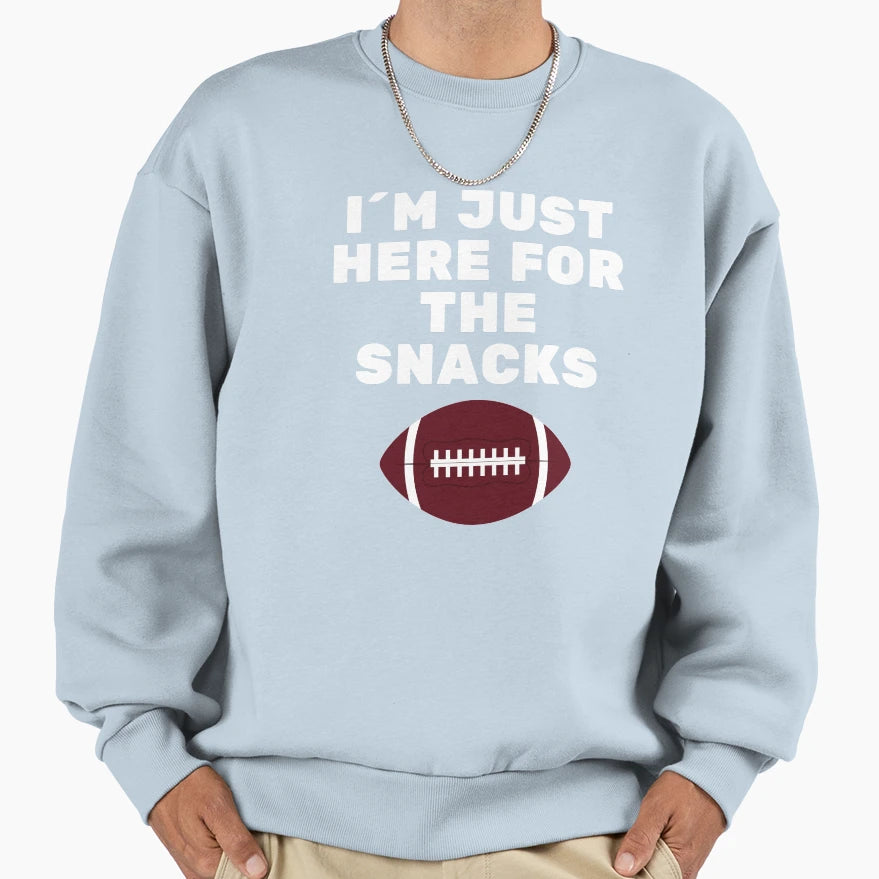 I M Just Here Snacks Sweatshirt - Unique Graphic for Adults - T-Shirt, Sweatshirt, Hoodie