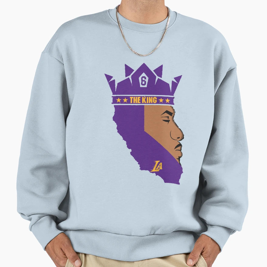 James 6 King Lakers Gift Fan Sweatshirt - Graphic Print Men Women - T-Shirt, Sweatshirt, Hoodie