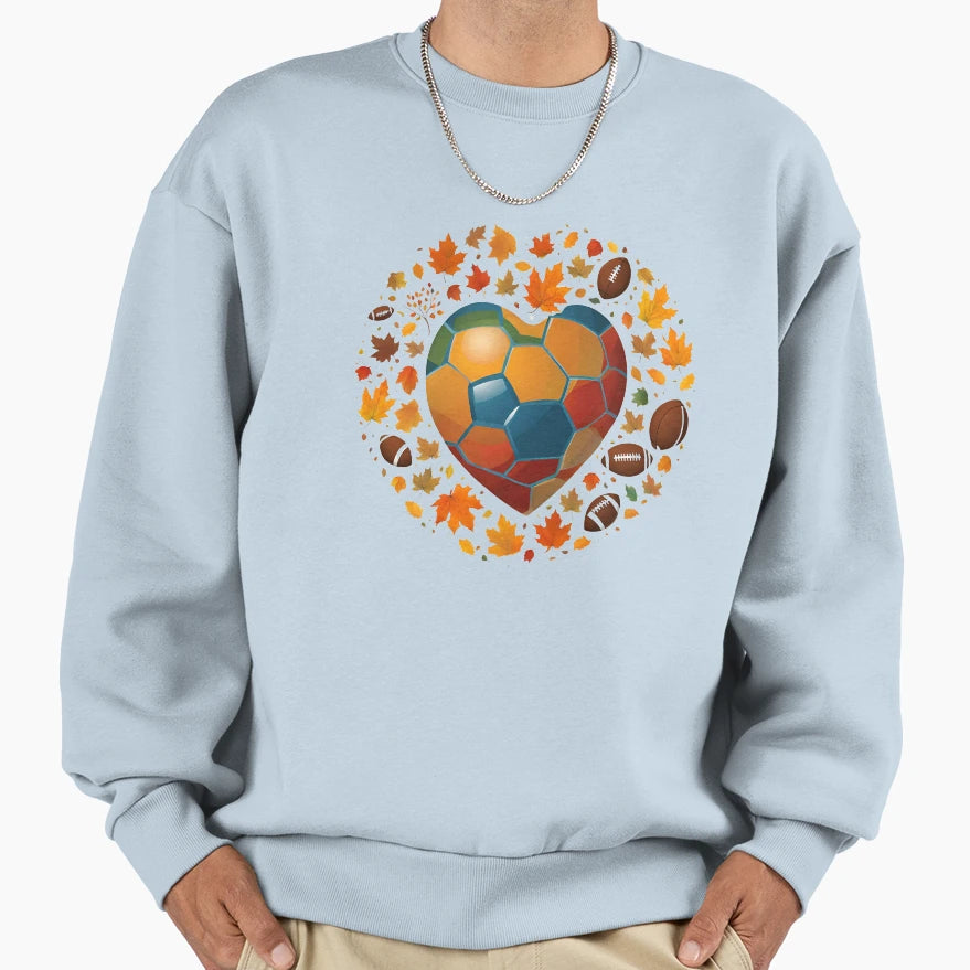 Love Thanksgiving Football And Sweatshirt - Fun Novelty Design for Adults - T-Shirt, Sweatshirt, Hoodie