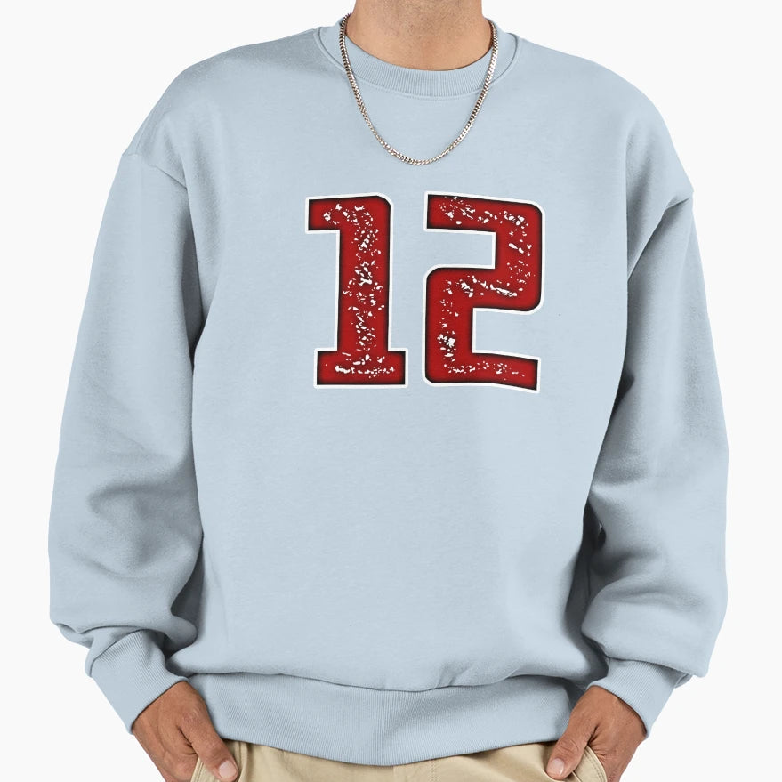 Number 12 Sweatshirt - Custom Art Print Unisex - T-Shirt, Sweatshirt, Hoodie
