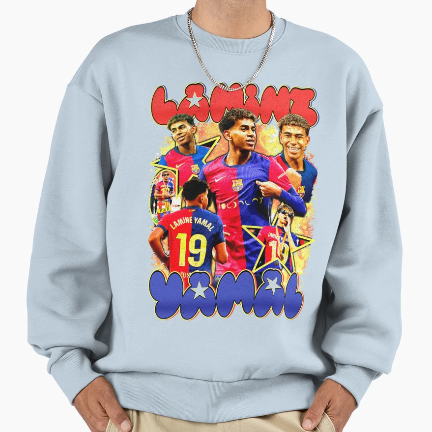Lamine Yamal Fc Barcelona Sweatshirt - Streetwear Style for Adults - T-Shirt, Sweatshirt, Hoodie