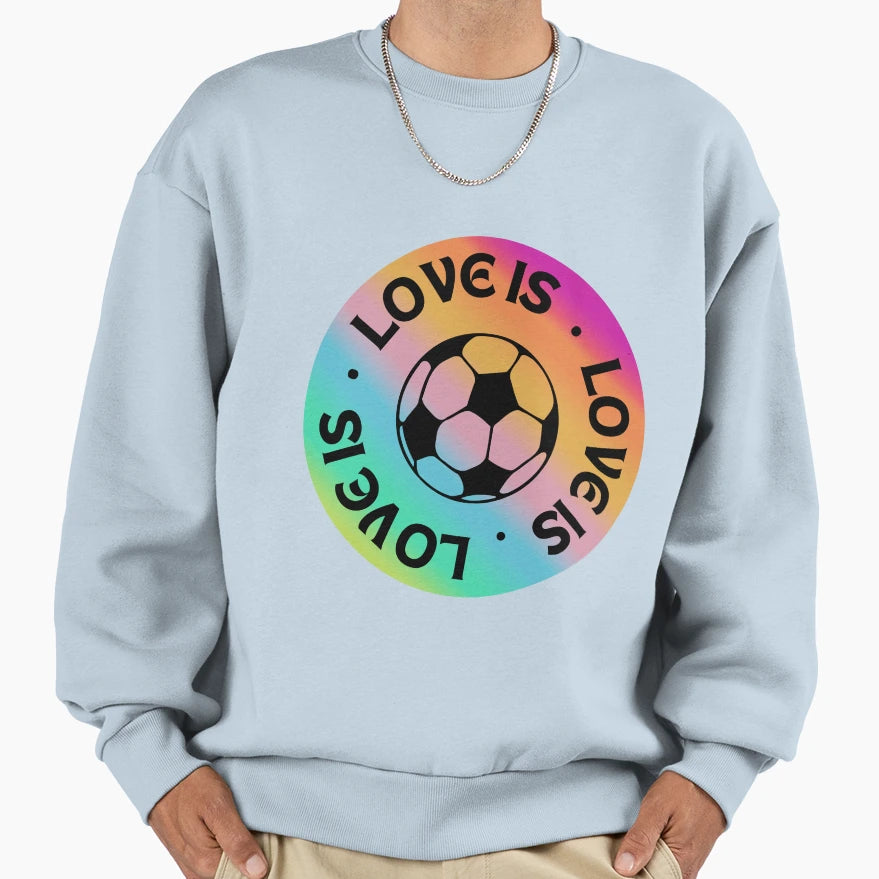 Football Love Is Sweatshirt - Aesthetic Graphic for Adults - T-Shirt, Sweatshirt, Hoodie