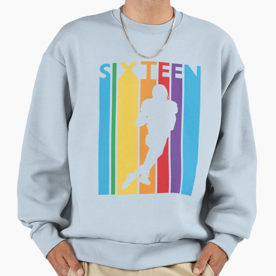 16Th Birthday Gift Sixteen Colorful Sweatshirt - Graphic Print for Adults - T-Shirt, Sweatshirt, Hoodie