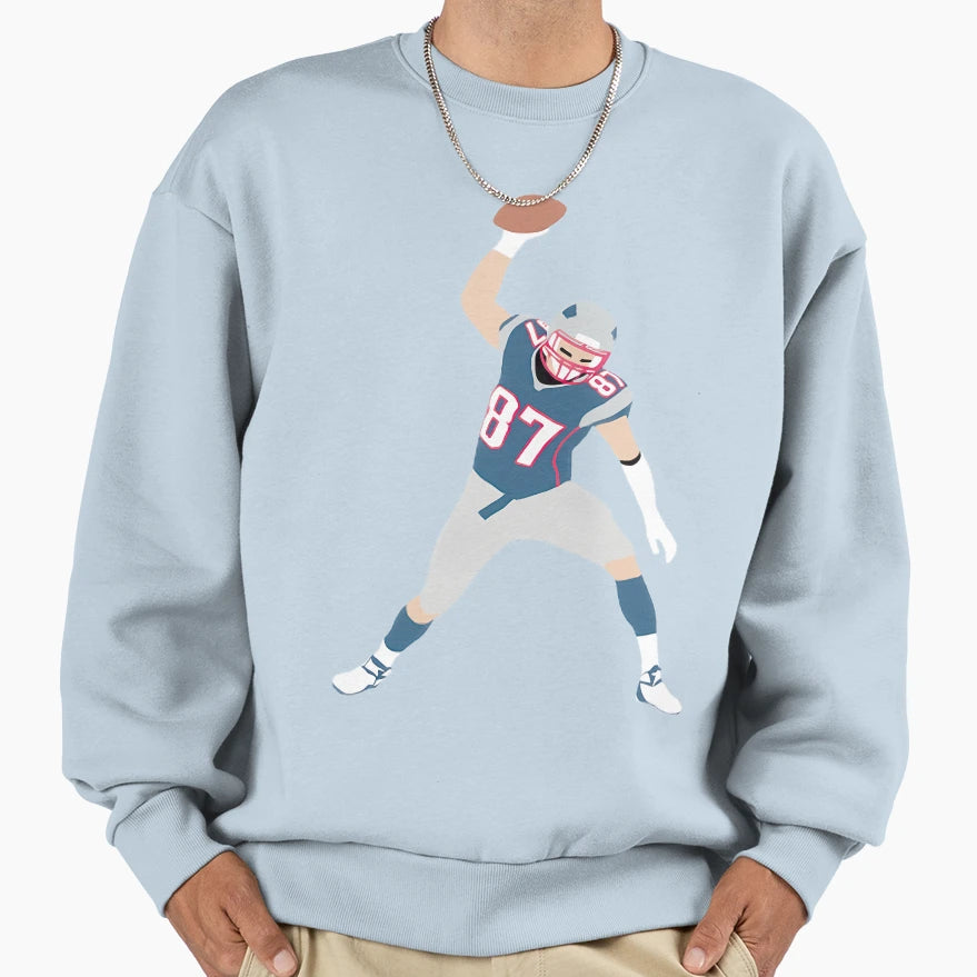 Football Legend 87 Celebratory Spike Sweatshirt - Novelty Apparel Unisex - T-Shirt, Sweatshirt, Hoodie