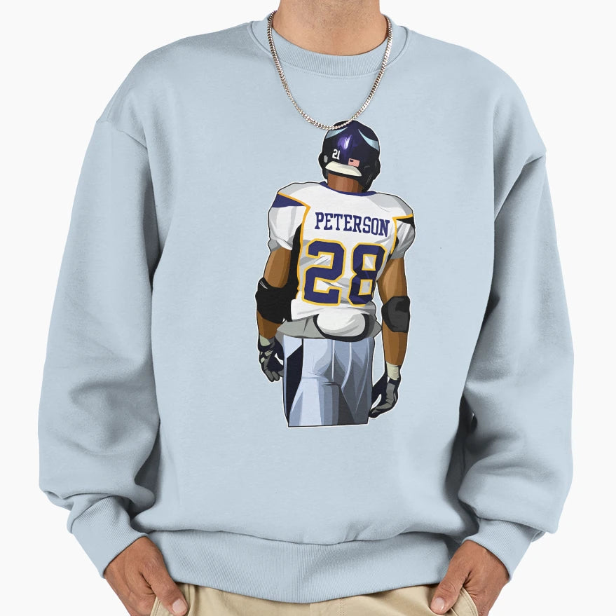 Adrian Peterson 28 Sweatshirt - Fun Novelty Design Men Women - T-Shirt, Sweatshirt, Hoodie