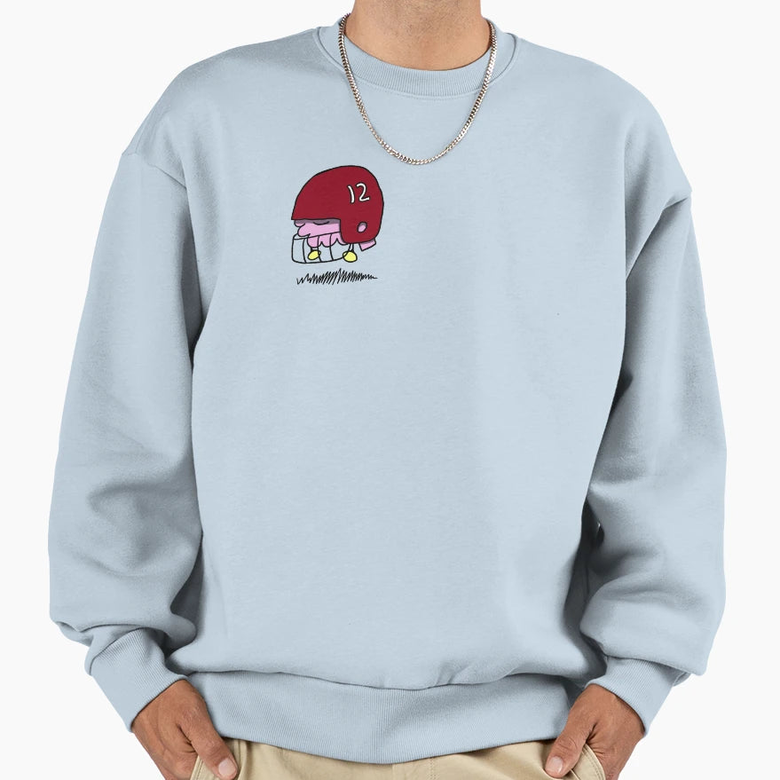 Football Brain Sweatshirt - Aesthetic Graphic Men Women - T-Shirt, Sweatshirt, Hoodie