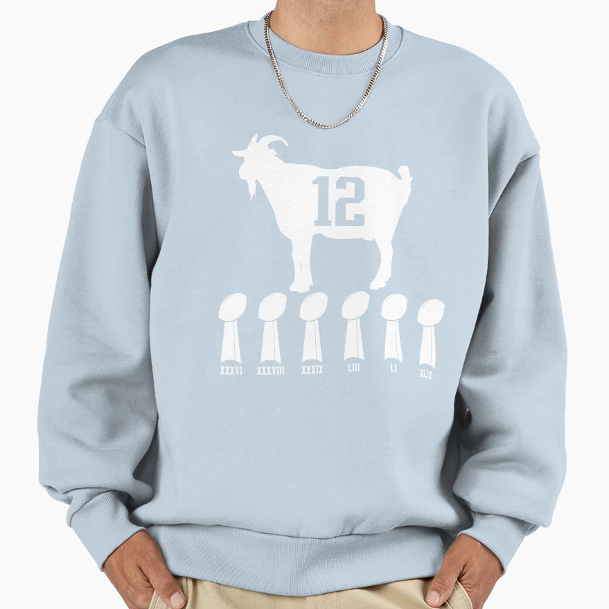 Goat New England Six Pack Sweatshirt - Trendy Graphic for Adults - T-Shirt, Sweatshirt, Hoodie